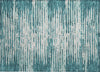 Piper Looms Chantille Stripes ACN888 Teal Machine Washable Area Rug Scatter Main Image