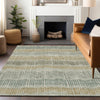 Piper Looms Chantille Stripes ACN889 Beige Machine Washable Area Rug Lifestyle Image Feature