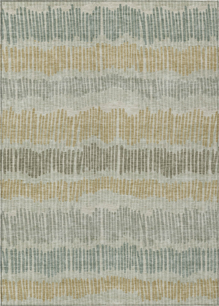 Piper Looms Chantille Stripes ACN889 Beige Machine Washable Area Rug main image