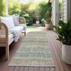 Piper Looms Chantille Stripes ACN889 Beige Machine Washable Area Rug Runner Outdoor Lifestyle Image Feature