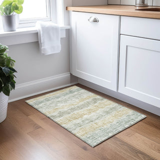 Piper Looms Chantille Stripes ACN889 Beige Machine Washable Area Rug Scatter Lifestyle Image Feature