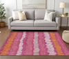 Piper Looms Chantille Stripes ACN889 Blush Machine Washable Area Rug Lifestyle Image Feature
