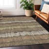 Piper Looms Chantille Stripes ACN889 Brown Machine Washable Area Rug Lifestyle Image Feature