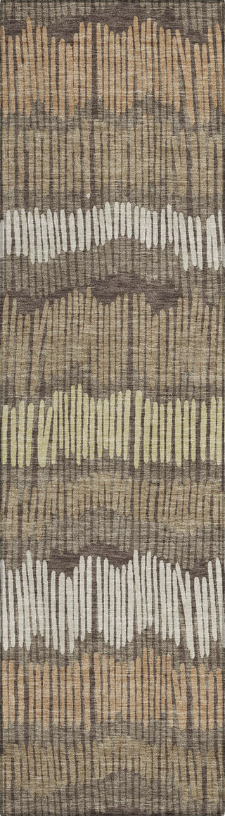 Piper Looms Chantille Stripes ACN889 Brown Machine Washable Area Rug Runner Main Image