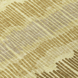 Piper Looms Chantille Stripes ACN889 Gold Machine Washable Area Rug Swatch Image