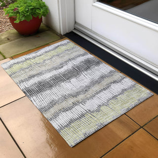 Piper Looms Chantille Stripes ACN889 Gray Machine Washable Area Rug Scatter Outdoor Lifestyle Image Feature
