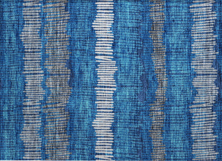 Piper Looms Chantille Stripes ACN889 Navy Machine Washable Area Rug Scatter Main Image
