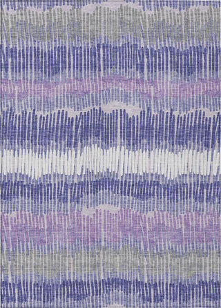 Piper Looms Chantille Stripes ACN889 Purple Machine Washable Area Rug main image