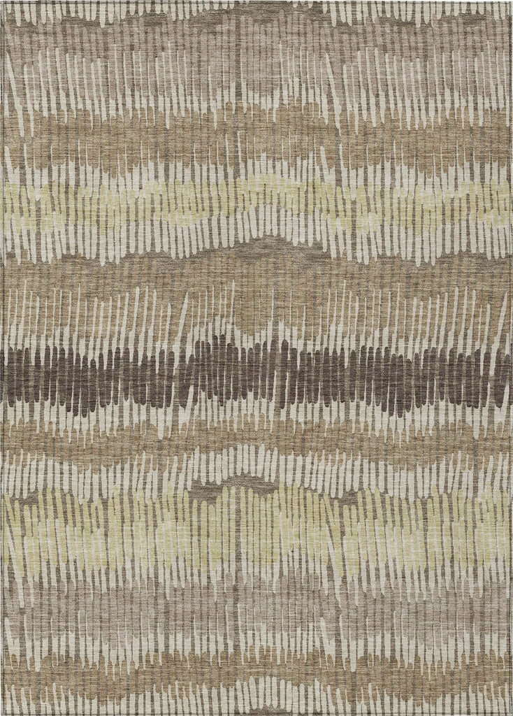 Piper Looms Chantille Stripes ACN889 Taupe Machine Washable Area Rug main image