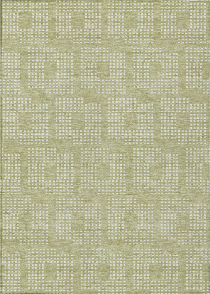 Piper Looms Chantille Squares ACN890 Aloe Machine Washable Area Rug main image