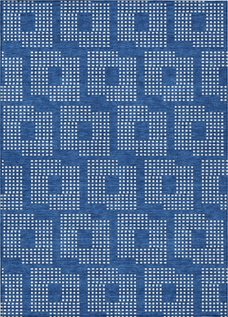Piper Looms Chantille Squares ACN890 Blue Machine Washable Area Rug main image