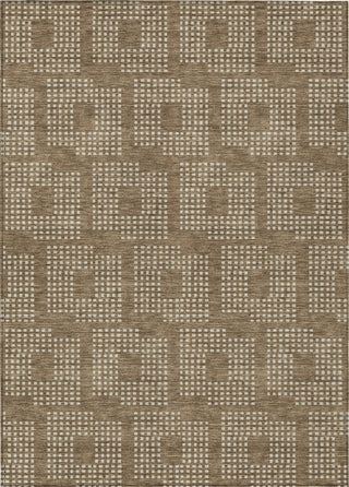 Piper Looms Chantille Squares ACN890 Brown Machine Washable Area Rug main image
