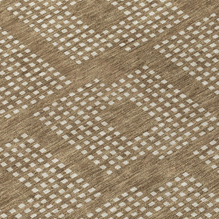Piper Looms Chantille Squares ACN890 Brown Machine Washable Area Rug Swatch Image