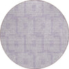 Piper Looms Chantille Squares ACN890 Lavender Machine Washable Area Rug Round Main Image
