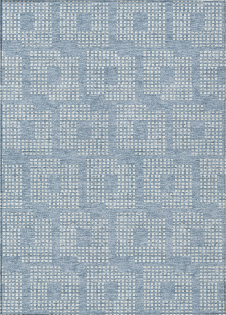 Piper Looms Chantille Squares ACN890 Sky Machine Washable Area Rug main image