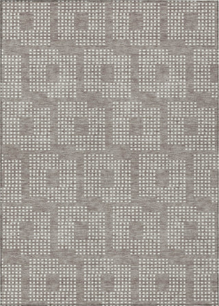 Piper Looms Chantille Squares ACN890 Taupe Machine Washable Area Rug main image