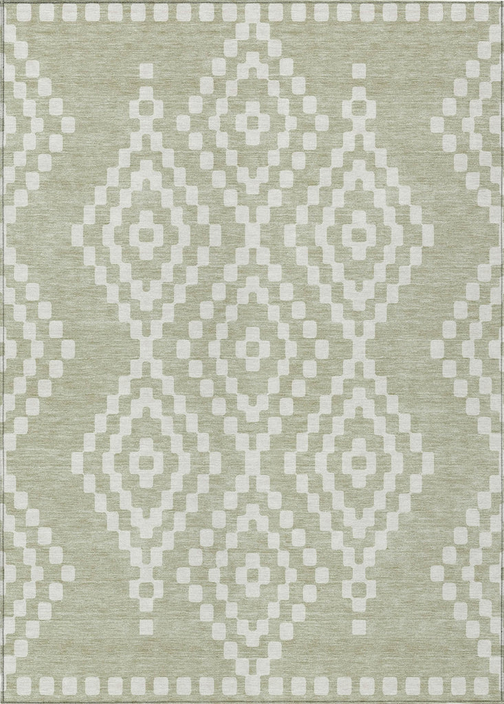 Piper Looms Chantille Diamonds ACN891 Aloe Machine Washable Area Rug main image