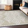 Piper Looms Chantille Diamonds ACN891 Beige Machine Washable Area Rug Lifestyle Image Feature