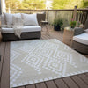 Piper Looms Chantille Diamonds ACN891 Beige Machine Washable Area Rug Outdoor Lifestyle Image Feature