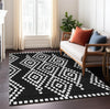 Piper Looms Chantille Diamonds ACN891 Black Machine Washable Area Rug Lifestyle Image Feature