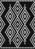 Piper Looms Chantille Diamonds ACN891 Black Machine Washable Area Rug main image