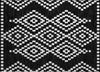 Piper Looms Chantille Diamonds ACN891 Black Machine Washable Area Rug Scatter Main Image