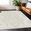 Piper Looms Chantille Diamonds ACN891 Ivory Machine Washable Area Rug Lifestyle Image Feature