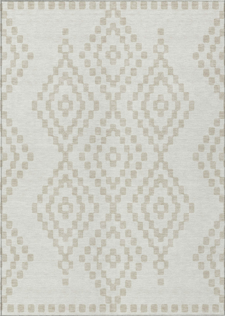 Piper Looms Chantille Diamonds ACN891 Ivory Machine Washable Area Rug main image