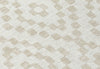 Piper Looms Chantille Diamonds ACN891 Ivory Machine Washable Area Rug Swatch Image
