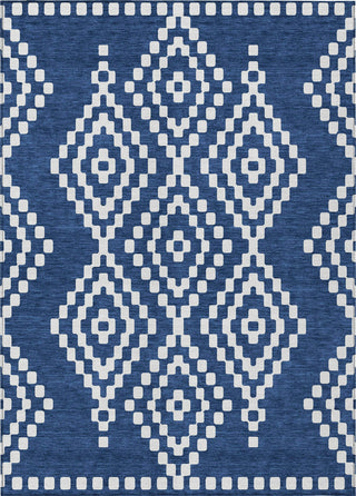 Piper Looms Chantille Diamonds ACN891 Navy Machine Washable Area Rug main image