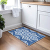 Piper Looms Chantille Diamonds ACN891 Navy Machine Washable Area Rug Scatter Lifestyle Image Feature