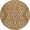 Piper Looms Chantille Diamonds ACN891 Paprika Machine Washable Area Rug Round Main Image