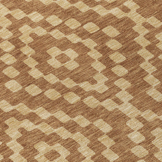 Piper Looms Chantille Diamonds ACN891 Paprika Machine Washable Area Rug Swatch Image