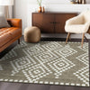 Piper Looms Chantille Diamonds ACN891 Taupe Machine Washable Area Rug Lifestyle Image Feature