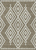 Piper Looms Chantille Diamonds ACN891 Taupe Machine Washable Area Rug main image