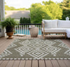 Piper Looms Chantille Diamonds ACN891 Taupe Machine Washable Area Rug Outdoor Lifestyle Image Feature