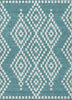 Piper Looms Chantille Diamonds ACN891 Teal Machine Washable Area Rug main image