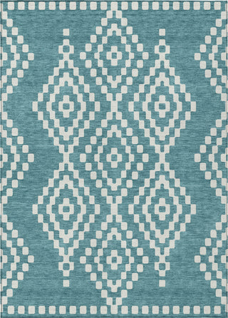 Piper Looms Chantille Diamonds ACN891 Teal Machine Washable Area Rug main image