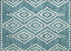 Piper Looms Chantille Diamonds ACN891 Teal Machine Washable Area Rug Scatter Main Image