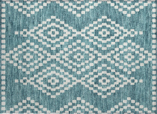 Piper Looms Chantille Diamonds ACN891 Teal Machine Washable Area Rug Scatter Main Image