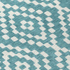 Piper Looms Chantille Diamonds ACN891 Teal Machine Washable Area Rug Swatch Image
