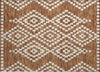 Piper Looms Chantille Diamonds ACN891 Terracotta Machine Washable Area Rug Scatter Main Image