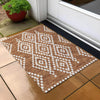 Piper Looms Chantille Diamonds ACN891 Terracotta Machine Washable Area Rug Scatter Outdoor Lifestyle Image Feature