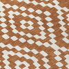 Piper Looms Chantille Diamonds ACN891 Terracotta Machine Washable Area Rug Swatch Image