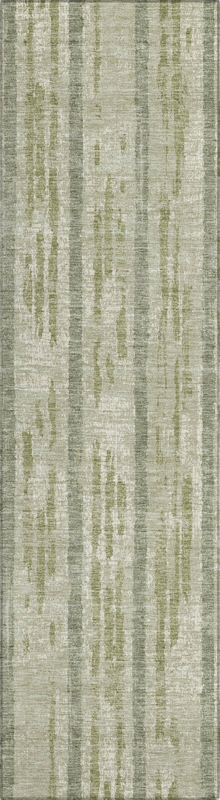 Piper Looms Chantille Stripes ACN892 Aloe Machine Washable Area Rug Runner Main Image