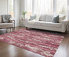 Piper Looms Chantille Stripes ACN892 Blush Machine Washable Area Rug Lifestyle Image Feature