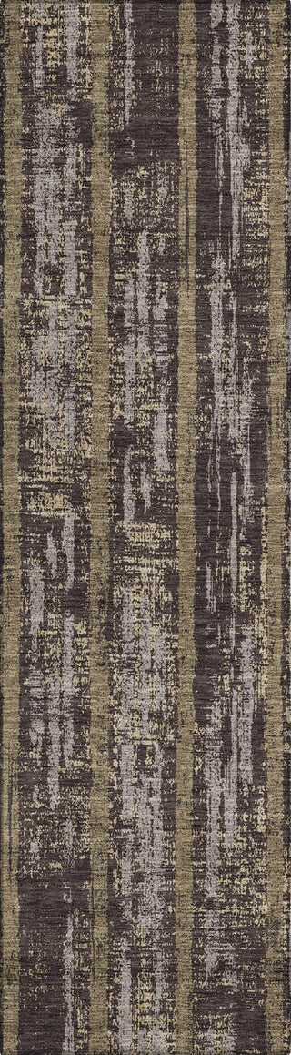 Piper Looms Chantille Stripes ACN892 Chocolate Machine Washable Area Rug Runner Main Image