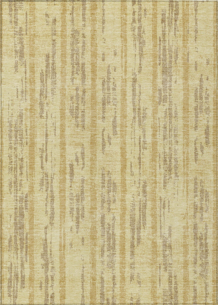 Piper Looms Chantille Stripes ACN892 Gold Machine Washable Area Rug main image