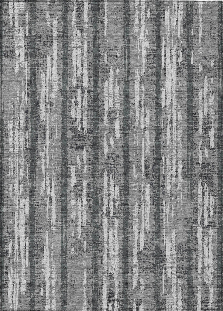 Piper Looms Chantille Stripes ACN892 Gray Machine Washable Area Rug main image