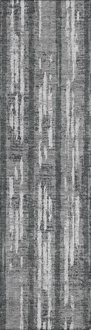 Piper Looms Chantille Stripes ACN892 Gray Machine Washable Area Rug Runner Main Image